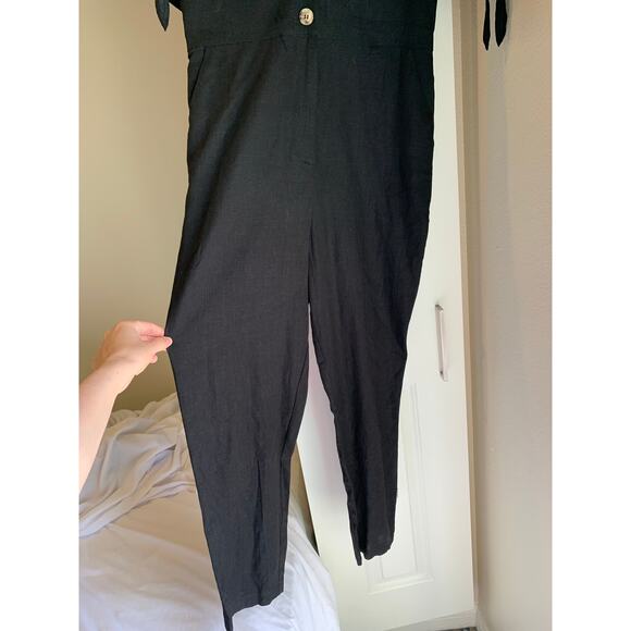 Re:Named Women's Short sleeve pants Black Romper size MEDIUM - Picture 2 of 5